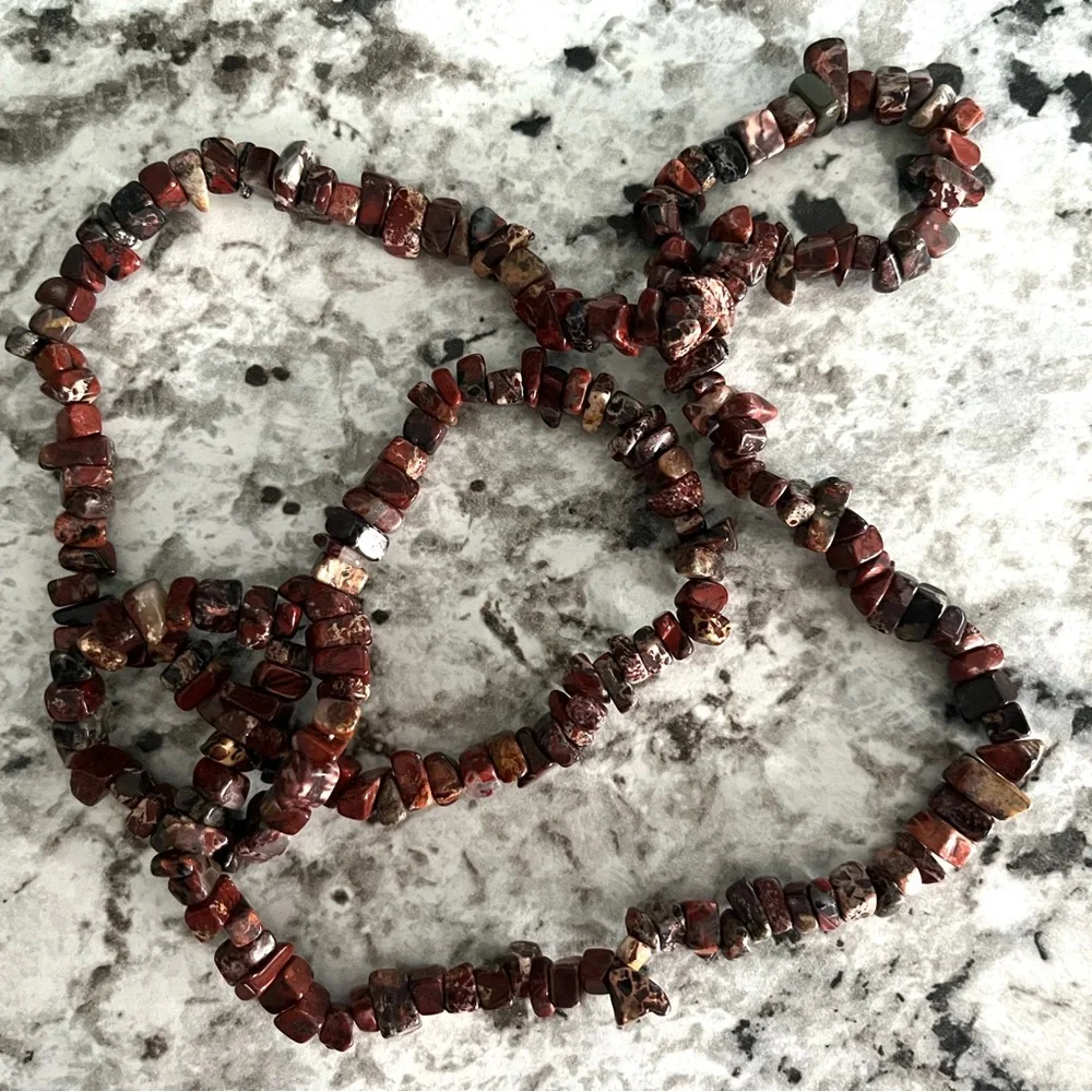 3 Vintage Crystal Chip Necklaces - Picture 6 of 9